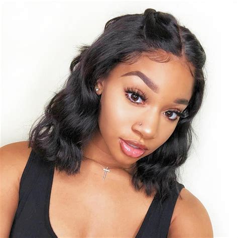 side part quick weave bob|side part body wave bob.